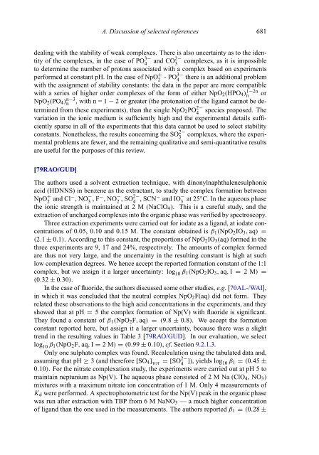 chemical thermodynamics of neptunium and plutonium - U.S. ...