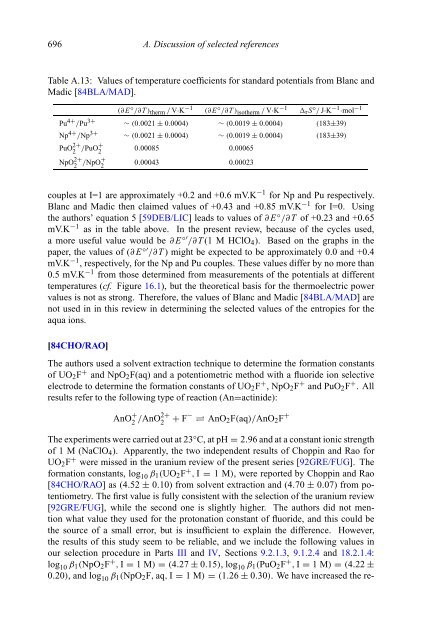 chemical thermodynamics of neptunium and plutonium - U.S. ...