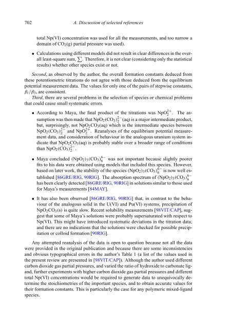 chemical thermodynamics of neptunium and plutonium - U.S. ...