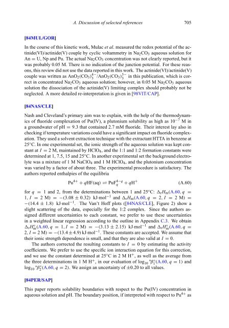 chemical thermodynamics of neptunium and plutonium - U.S. ...