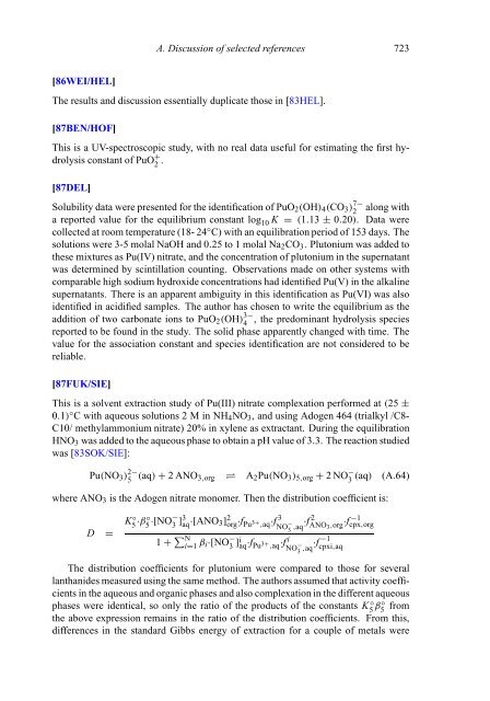 chemical thermodynamics of neptunium and plutonium - U.S. ...