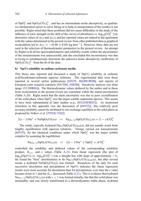 chemical thermodynamics of neptunium and plutonium - U.S. ...