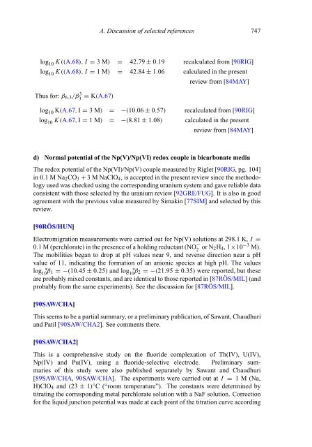 chemical thermodynamics of neptunium and plutonium - U.S. ...