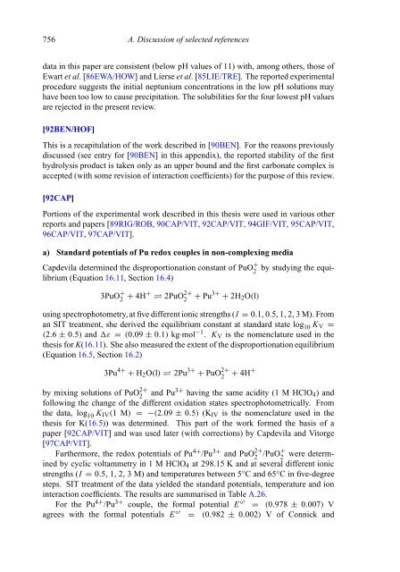 chemical thermodynamics of neptunium and plutonium - U.S. ...