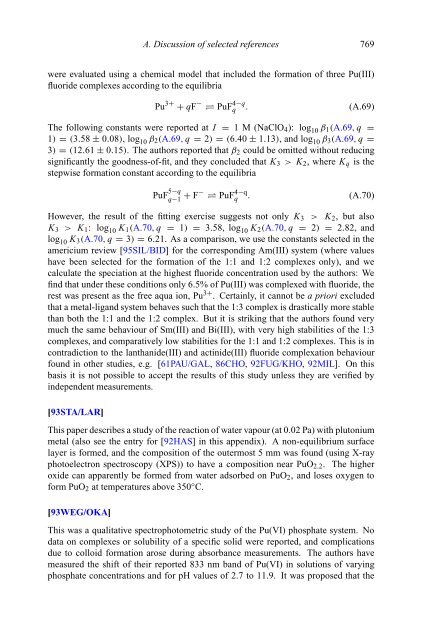 chemical thermodynamics of neptunium and plutonium - U.S. ...