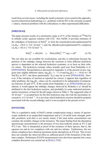 chemical thermodynamics of neptunium and plutonium - U.S. ...