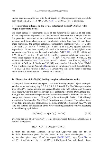 chemical thermodynamics of neptunium and plutonium - U.S. ...