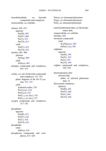 chemical thermodynamics of neptunium and plutonium - U.S. ...