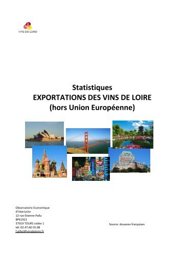 Statistiques EXPORTATIONS DES VINS DE LOIRE (hors Union ...