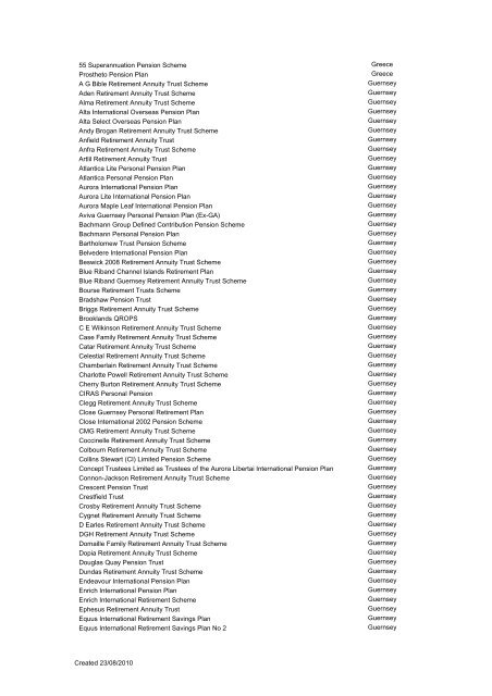 Qualifying Recognised Overseas Pension Schemes ... - Taxation