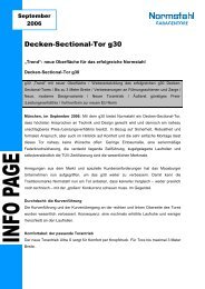 Decken-Sectional-Tor g30 - Normstahl