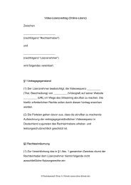 Vertragsmuster (.pdf) - Oliver A. Klimek