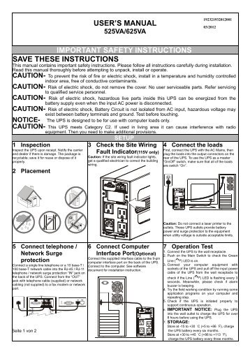 user manual Micro-VT 660VA