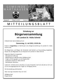 Einladung zur BÃƒÂ¼rgerversammlung mit Landrat Dr ... - Warthausen
