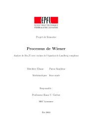 Processus de Wiener - Eliane Meichtry et Sandrine ... - CQFD - EPFL