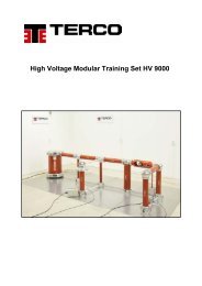 High Voltage Modular Training Set HV 9000 - Terco
