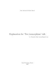 Explanation for 'Tree isomorphism' talk