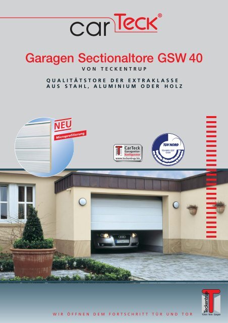 Garagen Sectionaltore GSW 40 - Denk Rolladen
