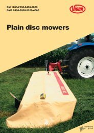 Plain disc mowers