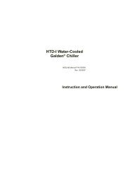 HTD-I Water Cooled Galden Â® Chiller Operation ... - Chiller City