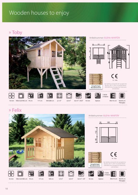 Katalog Garten- und Ferienhäuser - Larus.ch