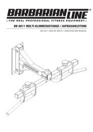 bb-9011 multi-klimmzugstange / aufbauanleitung - Barbarian Line