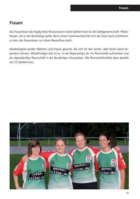 Saisonheft 2010-11 - Rugby  Klub Heusenstamm
