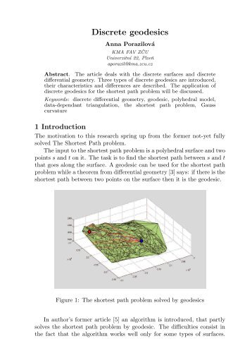 Discrete geodesics