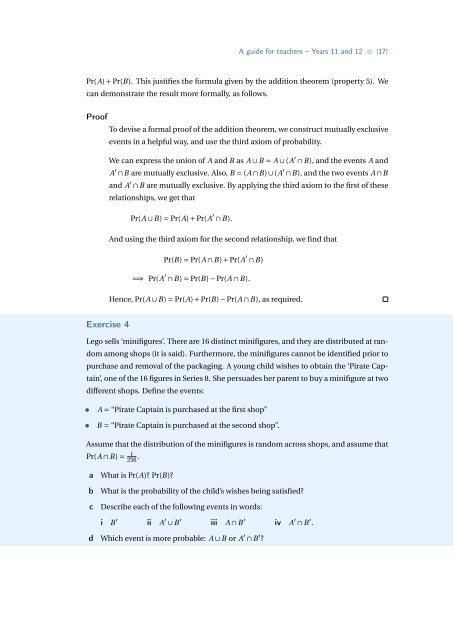 Probability - the Australian Mathematical Sciences Institute