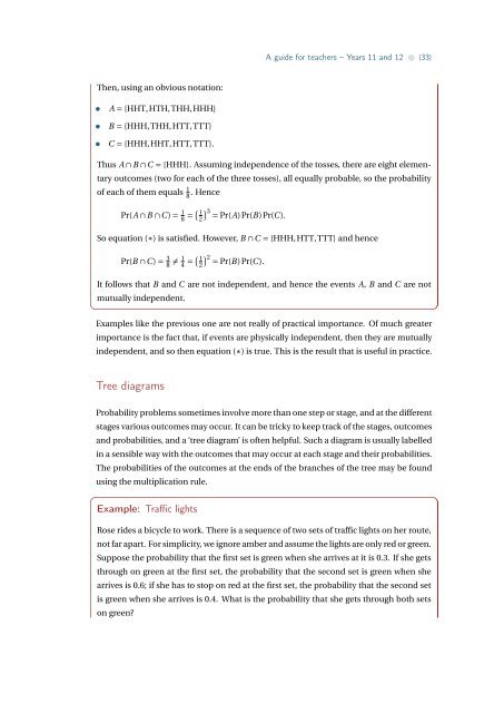 Probability - the Australian Mathematical Sciences Institute