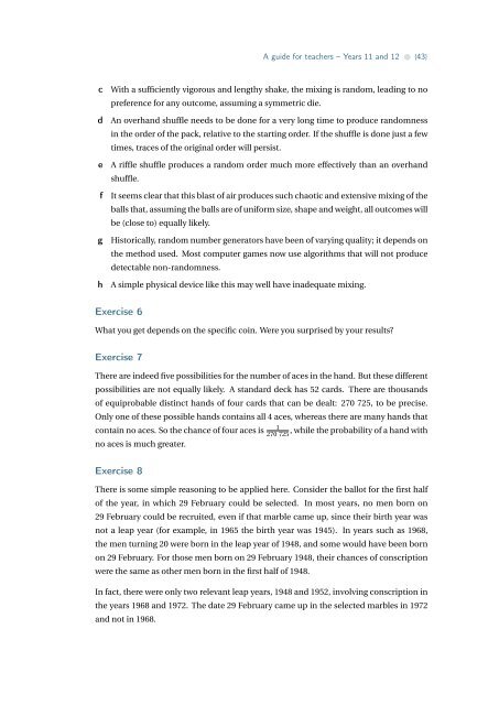 Probability - the Australian Mathematical Sciences Institute