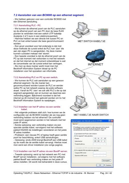 Basis Netwerken - Ethernet TCP/IP in de industrie - RTC Oost ...