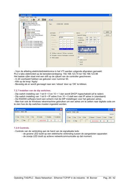 Basis Netwerken - Ethernet TCP/IP in de industrie - RTC Oost ...