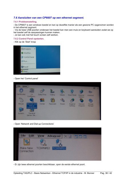 Basis Netwerken - Ethernet TCP/IP in de industrie - RTC Oost ...