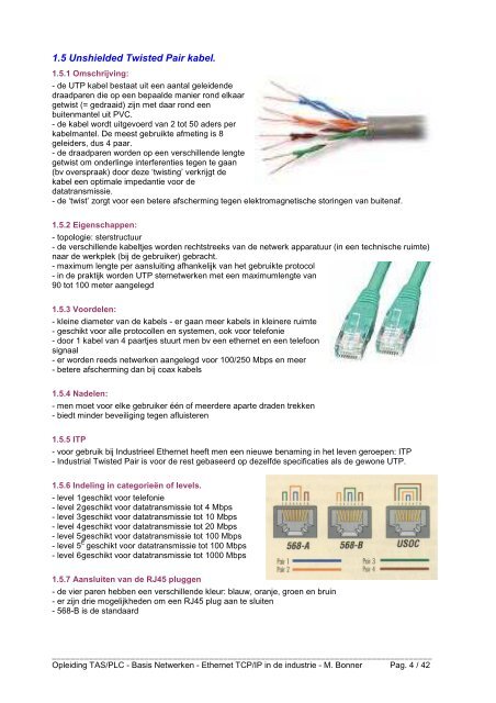 Basis Netwerken - Ethernet TCP/IP in de industrie - RTC Oost ...