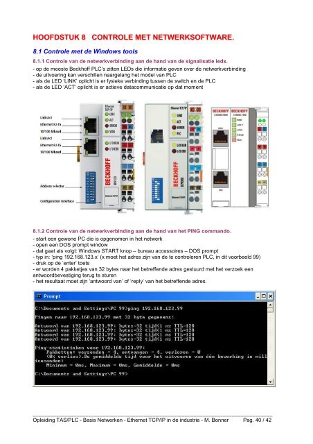 Basis Netwerken - Ethernet TCP/IP in de industrie - RTC Oost ...