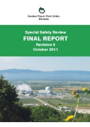 KrÅ¡ko NPP's report on stress tests - October 2011
