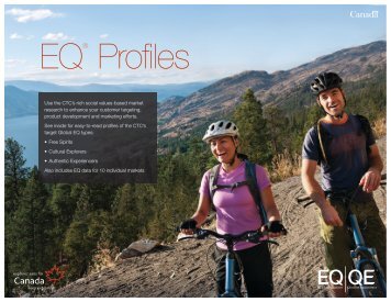 Explorer QuotientÂ® Profiles - Canadian Tourism Commission ...