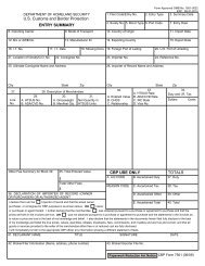 CBP Form 7501 - Forms