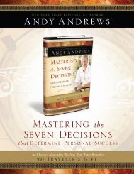 Mastering the Seven Decisions - Andy Andrews