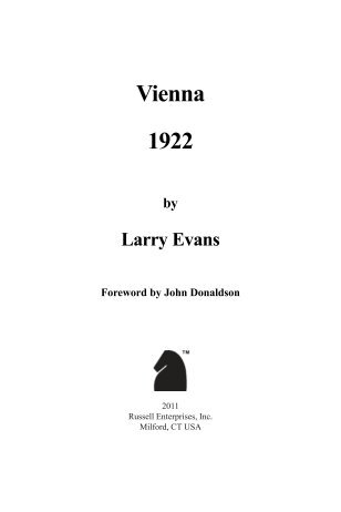 Vienna 1922 by Larry Evans - Russell Enterprises, Inc.