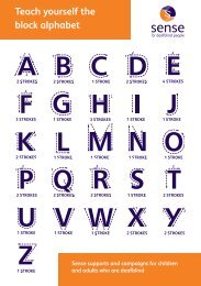Teach yourself the block alphabet - Sense
