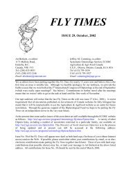 Fly Times Issue 29, October 2002 - North American Dipterists Society