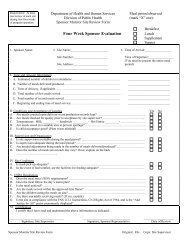 Sponsor Monitor Site Visit Review Form - Four Week