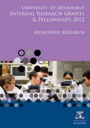 Human Research Ethics 2009 - Research - University of Melbourne