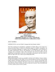 SARDAR VALLABHBHAI PATEL Balraj Krishna - Esamskriti.com