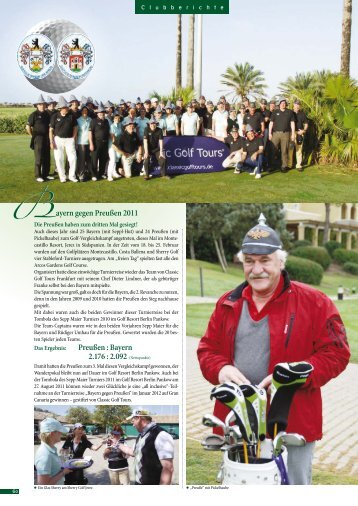 Bayern gegen Preußen 2011 - Golf Resort Berlin Pankow