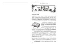 the bible as our absolute - End Time Message