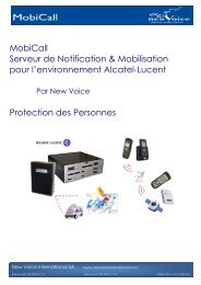 MobiCall Protection des personnes - New Voice International AG