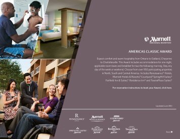 AMERICAS CLASSIC AWARD - Marriott